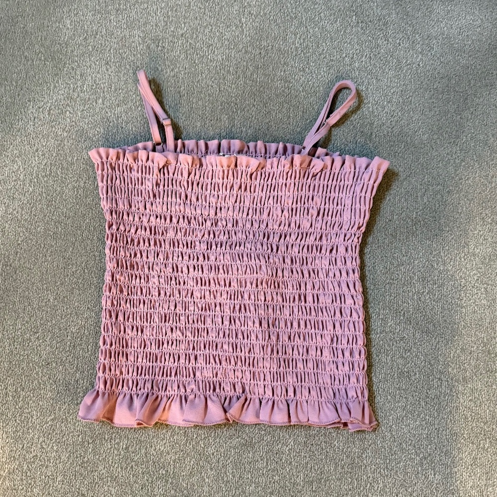 BIBI PINK TUBE TOP with Straps Size M